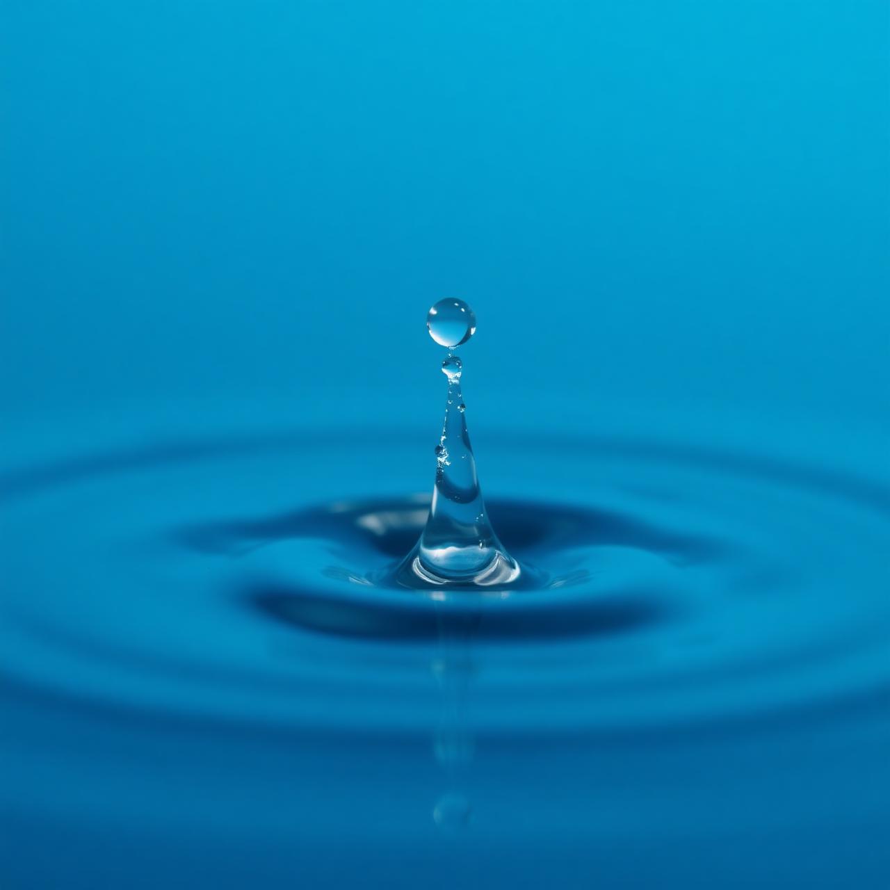 Pure water droplet